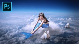 Mermaid in the Clouds - Photoshop Fantasy Tutorial screenshot 5