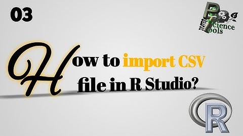 Importing CSV and Excel Files into R Studio for Data Analysis || How to import data in R studio ||