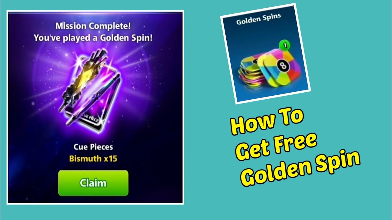 8 Ball Pool - How To Get Free Golden Spins - 10 Years Quest || 
