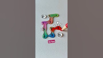 Vẽ một đường nối số từ 1 đến 11 #drawing #line #maths #quiz #shorts