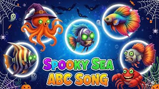 Spooky Sea Animals A to Z 🐙 | ABC Phonics Song for Kids