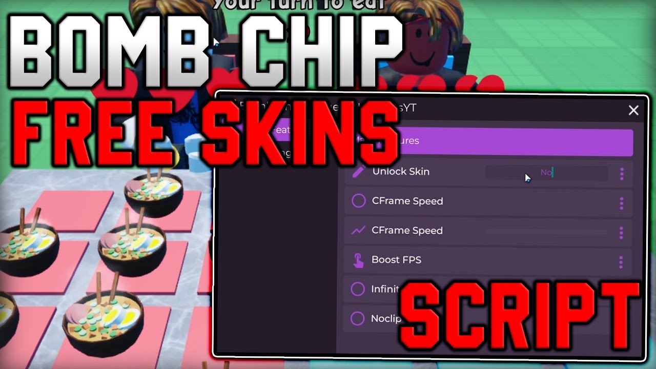 NEW Bomb Chip Script Auto Win Free Skins Roblox 2026 YouTube 