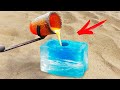 Experiment: Lava Vs Ice Cube