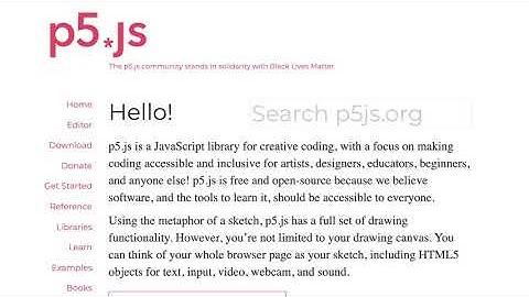 01 Getting Started - p5.js web editor