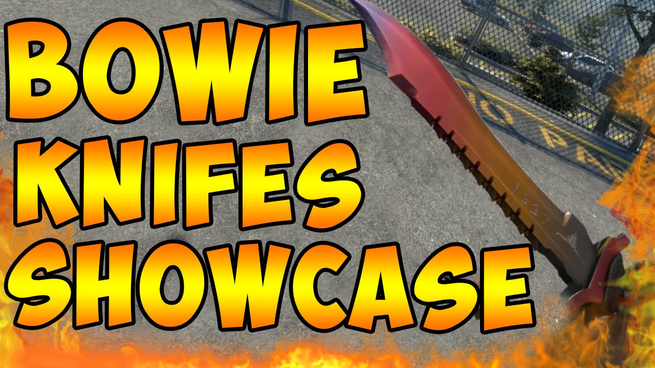 Все Bowie ножи из коллекции Wildfire (Knife Showcase in CS:GO) - YouTube
