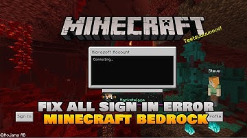 How To Fix All Sign In Error In Minecraft Bedrock Edition 2021 (All Platforms).