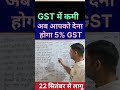 GST benefit or loss | GST tax rate list | GST rate change latest news | GST kitne percent lagta hai