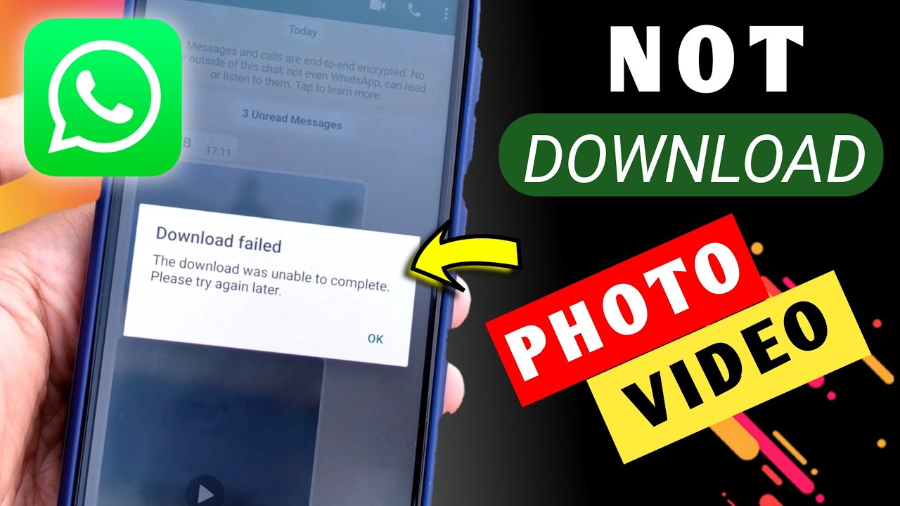 Fixed WhatsApp Photo and Video Download Issue YouTube