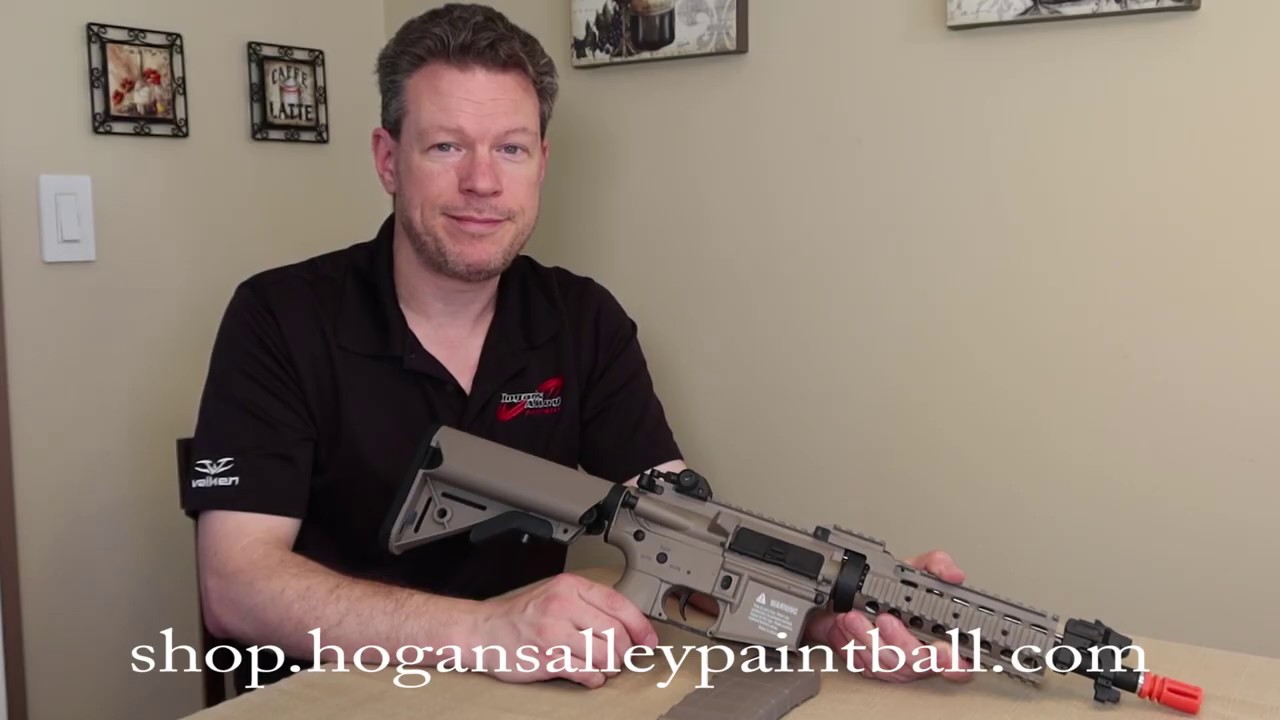Tippmann Basic Training M4 airsoft rifle unboxing and demo by Hogan's