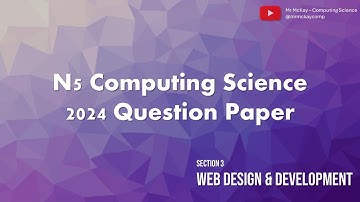N5 Computing 2024 Q20 - Reading CSS, JavaScript events