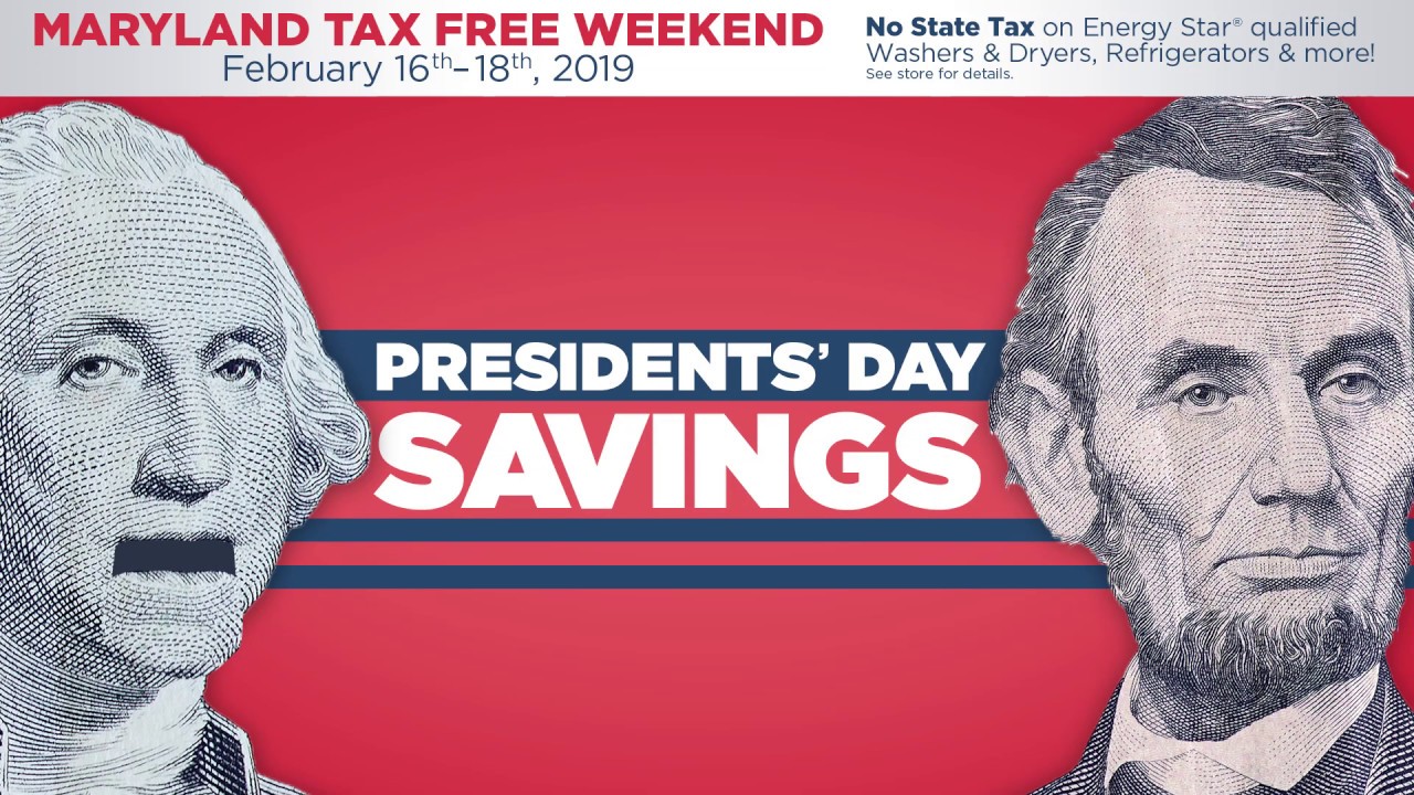 Maryland Tax Free Weekend Sale YouTube