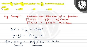 Let \( f(x)=x^{2}+\frac{1}{x^{2}} \) and \( g(x)=x-\frac{1}{x}, x=R...