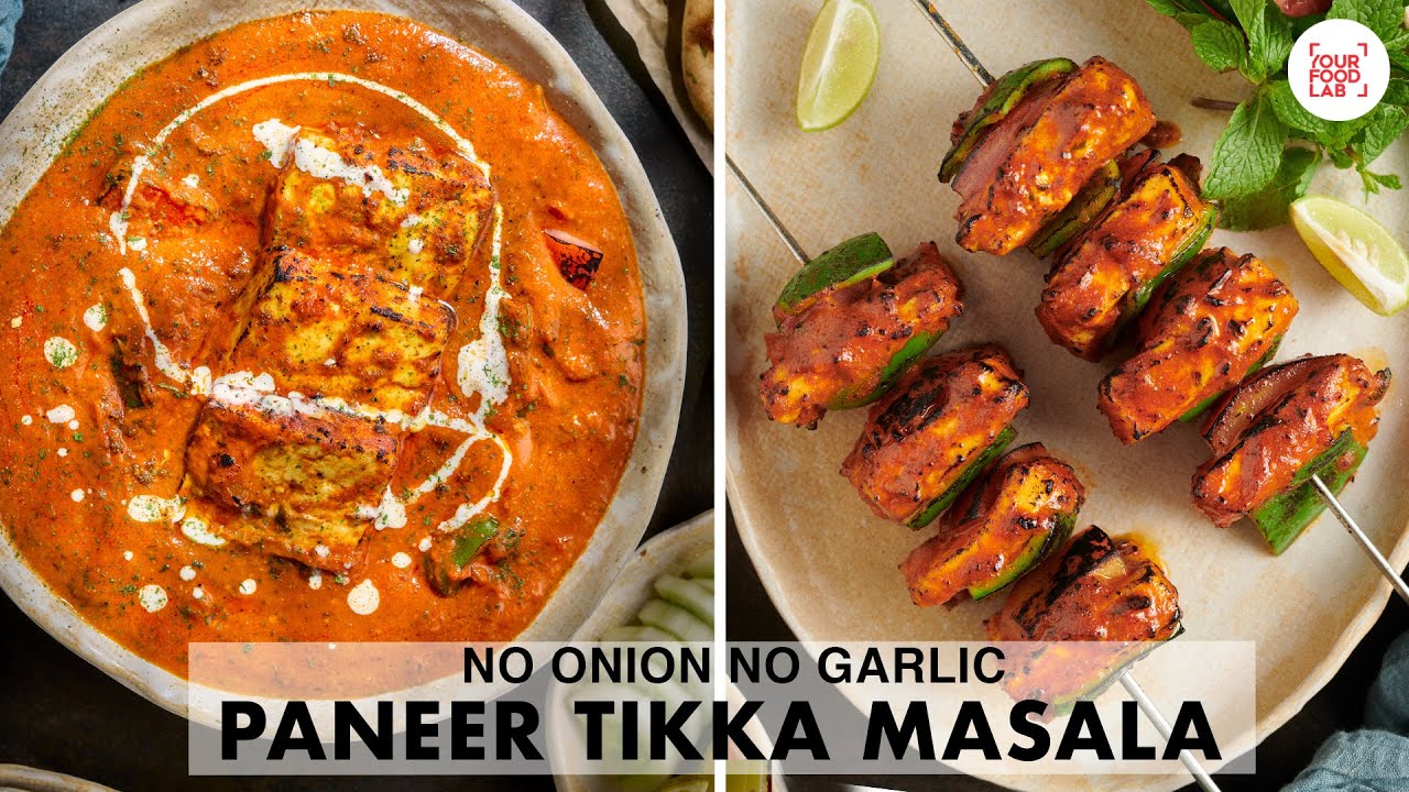 No Onion No Garlic Paneer Tikka & Paneer Tikka Masala | Restaurant Style Recipe | Chef Sanjyot Keer