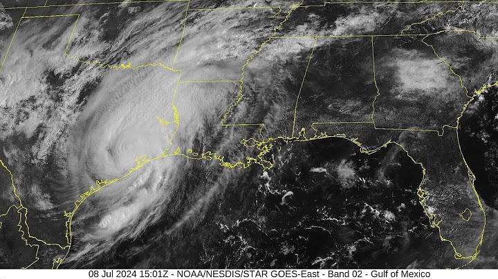 2024 Beryl - 1 Kilometer Resolution Visible Satellite Imagery Animation (HD 1920x1080)