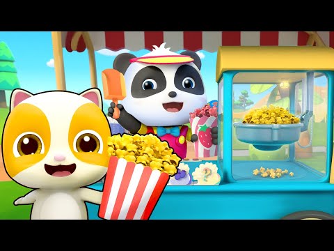 ป๊อปคอร์นแสนอร่อย | และหลากหลายสี | เพลงเด็ก | เบบี้บัส | Kids Song | BabyBus