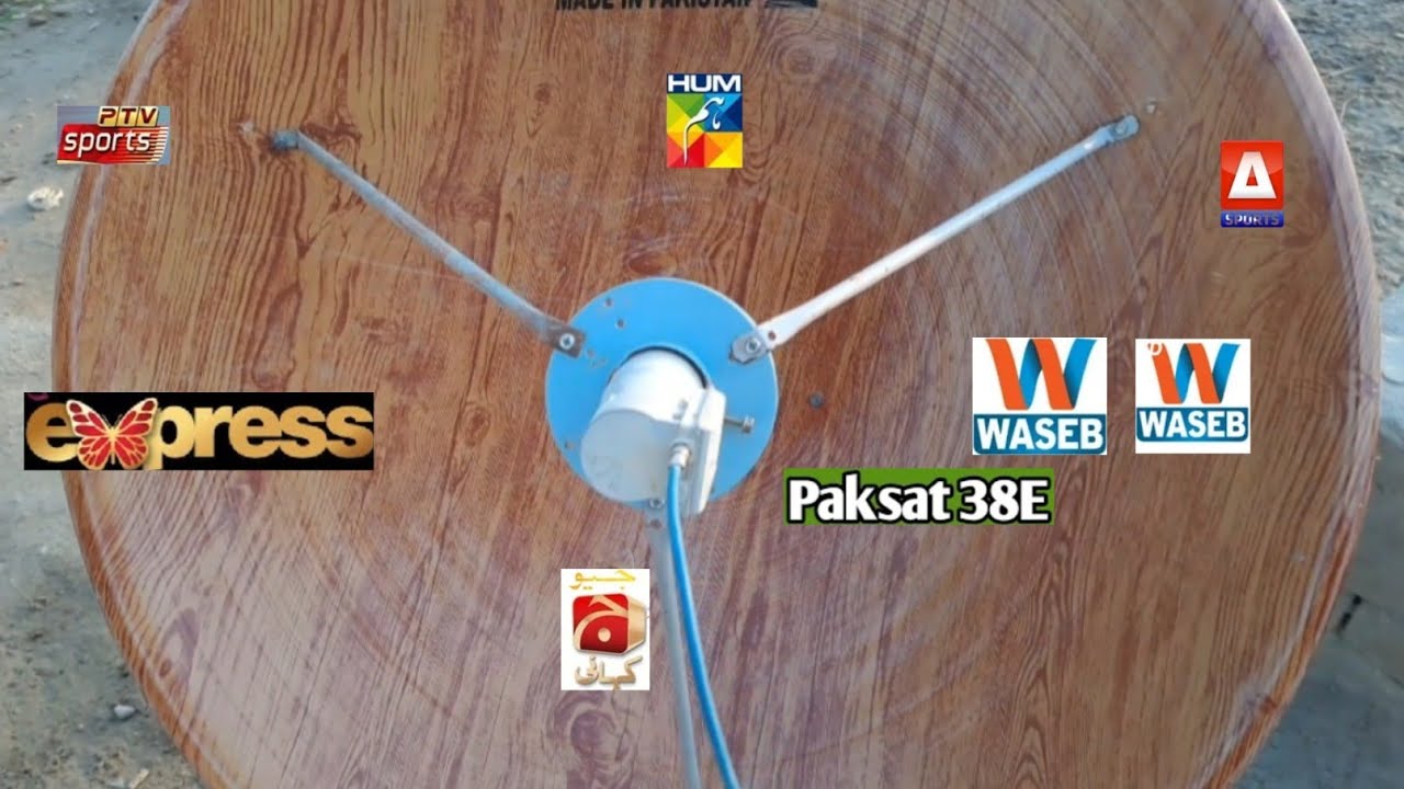 Paksat 38e New Frequency NewChannel FTA Add on 4Fit Dish Anteena, dish