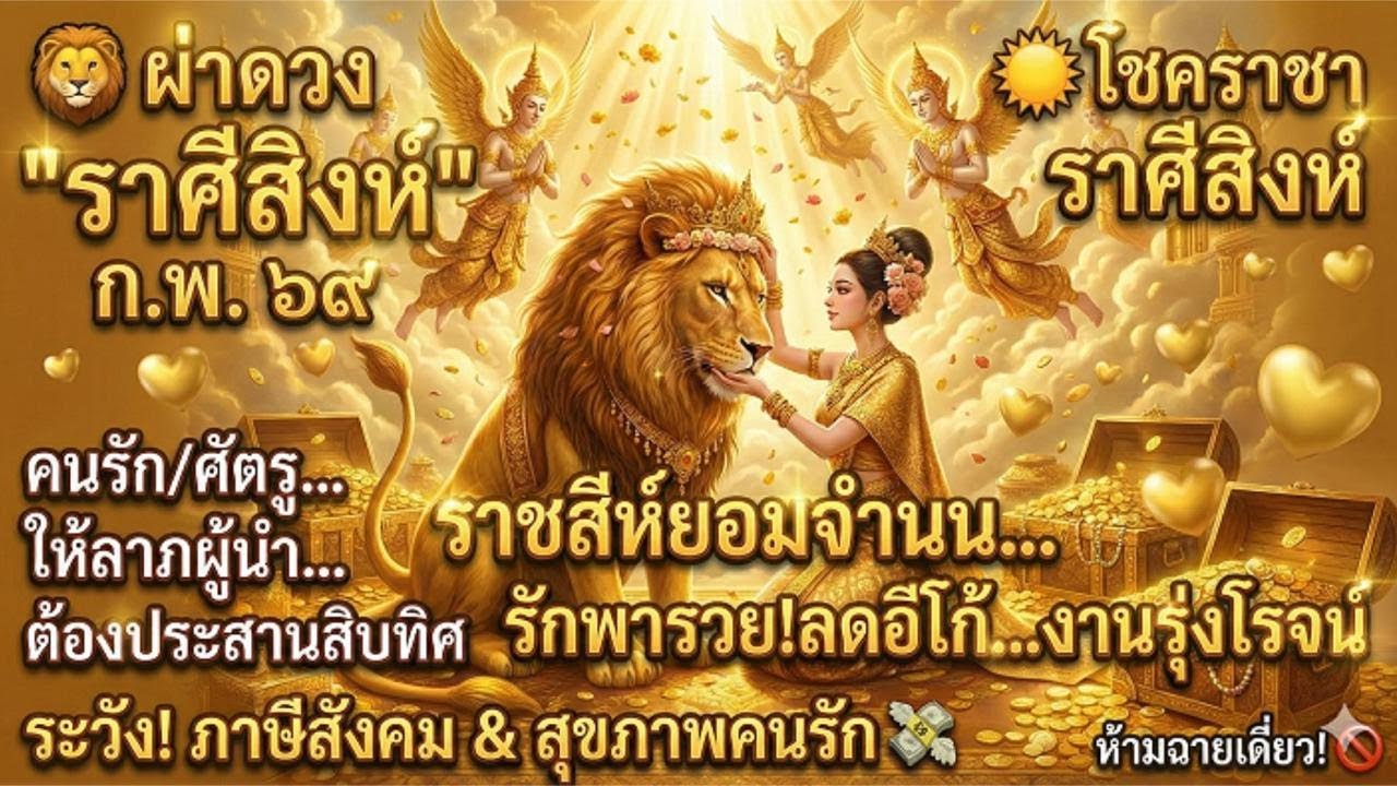 ♌ ดวงชาวสิงห์  กุมภา 69! 