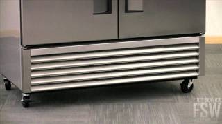 True Solid Half-Door Reach-In Refrigerator T-49-4