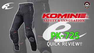 Komine Riding Pants Review Pk - 725 Ajdiamon