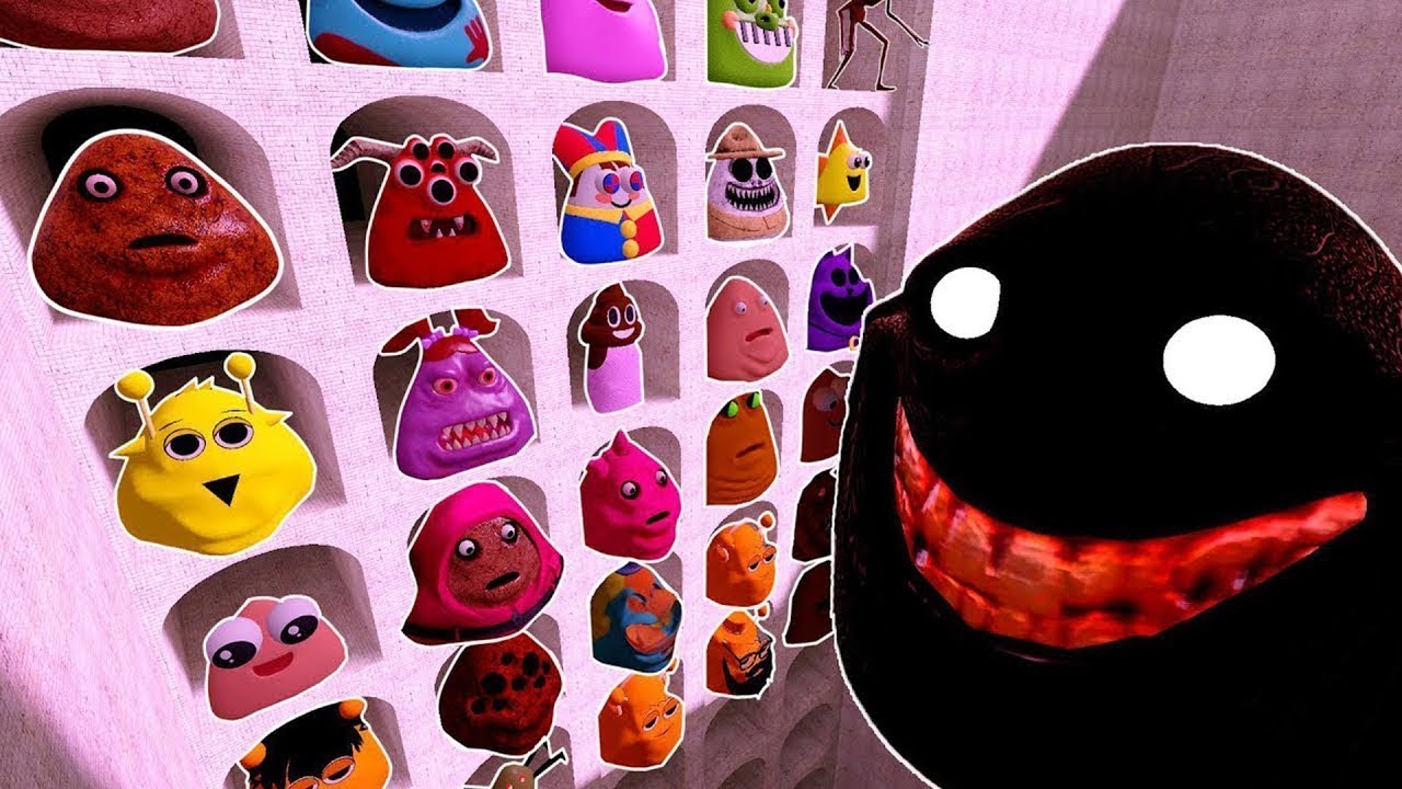 🔮 ABYSS POOL SPARTAN KICKING ВСЕ НОВЫЕ POU ИЗ BOUS FAMILY и SPRUNKI POU в Garrys Mod!!!!