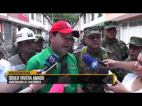 Ejército Nacional hace presencia en San Gil tras avalancha