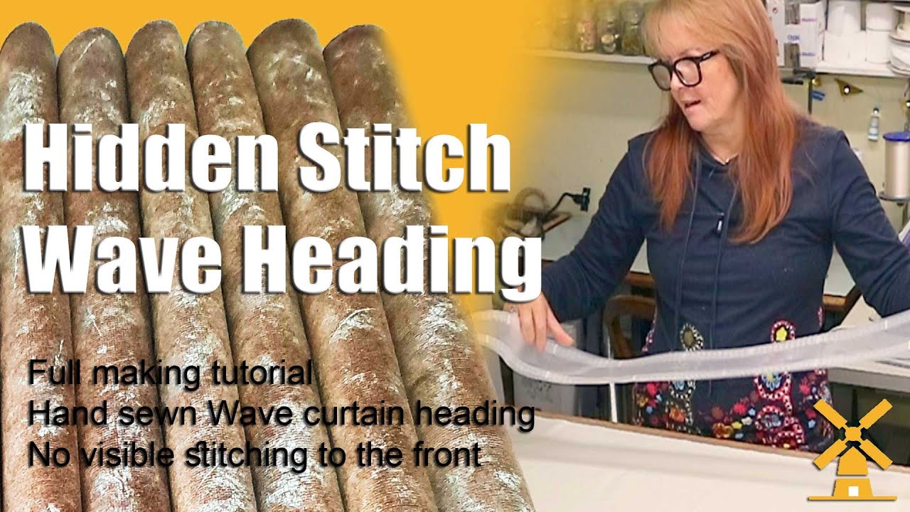 Hidden Stitch Wave Heading For Lined Curtains