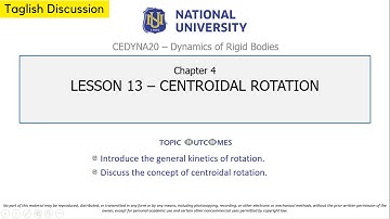 Dynamics of Rigid Bodies - Centroidal Rotation