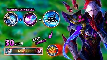 Aamon Build 2 Attack Speed its So Easy To Max Ultimated Shard || Top Global Aamon Best Build 2025 ??