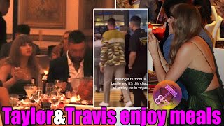 Taylor Swift in Travis' Vest, kissed and left Vegas Nightclub together