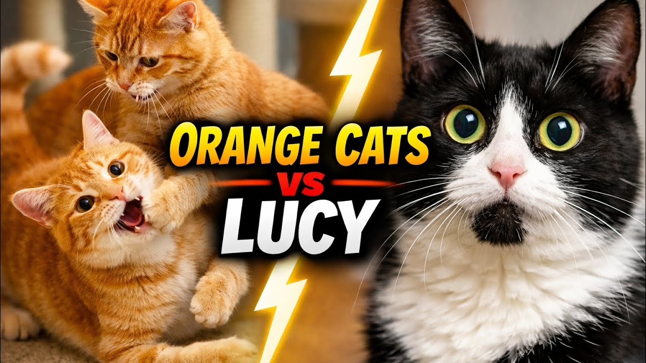 Cute Orange Cats Playing with Lucy 🐱 | Funny & Adorable Cat Moments That Melt Your Heart