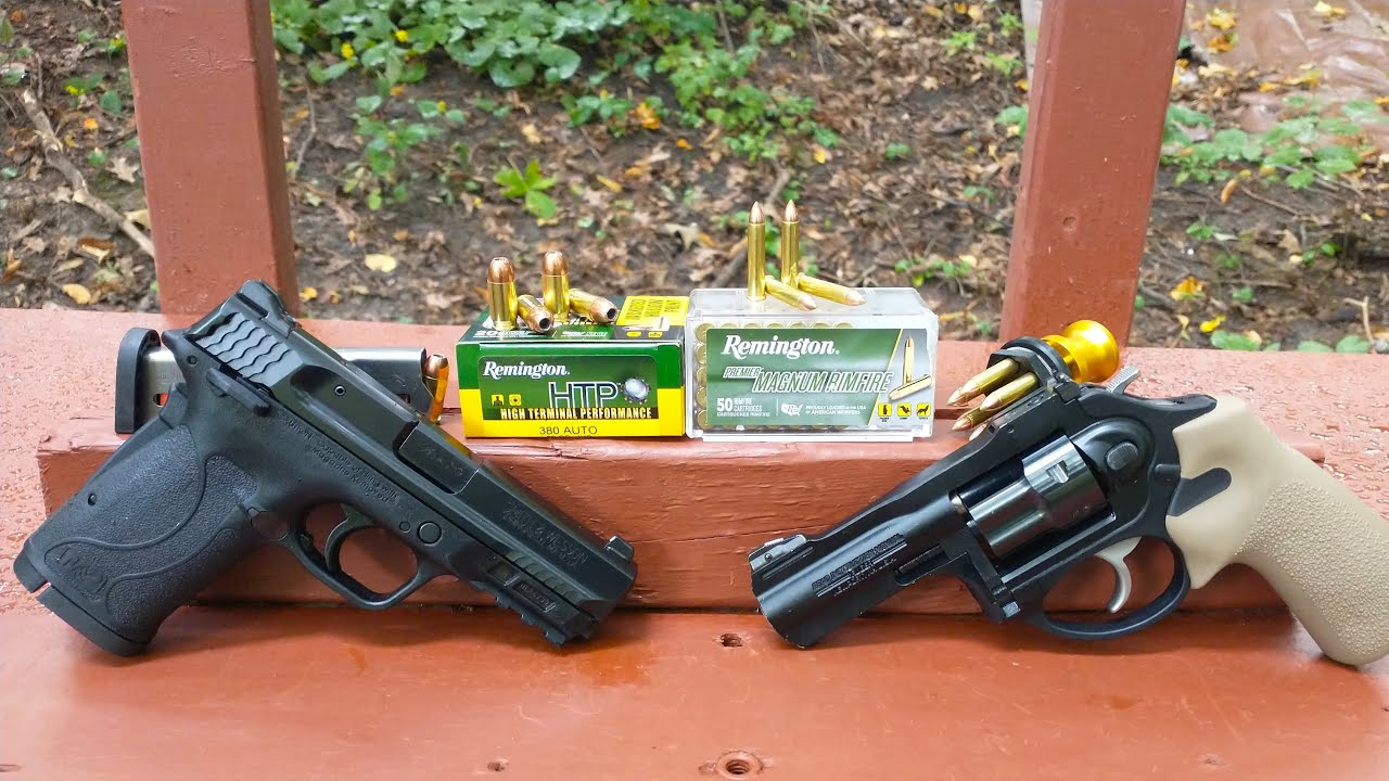 380 ACP VS 22 Mag Remington HTP Premier Rimfire YouTube 380-acp-vs-22-mag-remington-htp-premier-rimfire-youtube