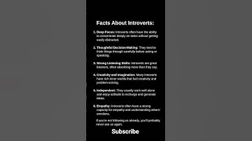 “6 Facts about introverts" #motivation #quotes #shorts