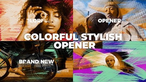 Colorful Stylish Opener Final Cut Pro Templates