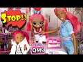 MY FAMILY BEING EMBARRASSING! - OMG Families Shopping Story / OMG Family Visits Doll at Work