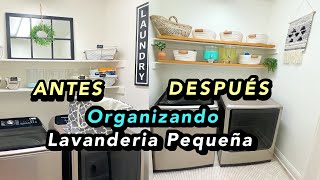 TRANSFORMACION Y ORGANIZACION DE CUARTO DE LAVADO PEQUEÑO ORGANIZANDO MI LAVANDERIA