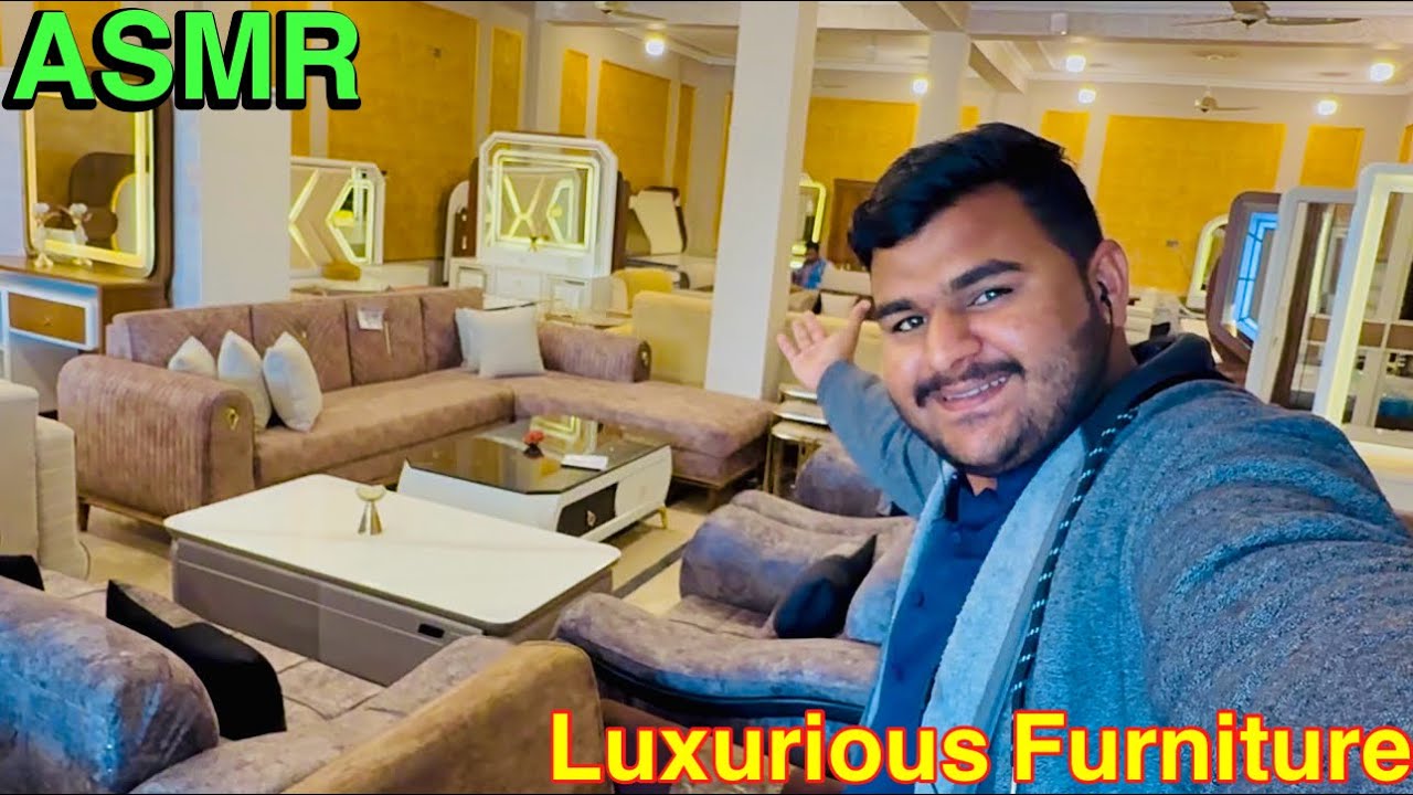 Asmr in luxurious furniture showroom
