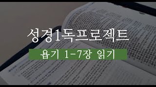 2025 성경1독프로젝트 욥기 1-7장 읽기