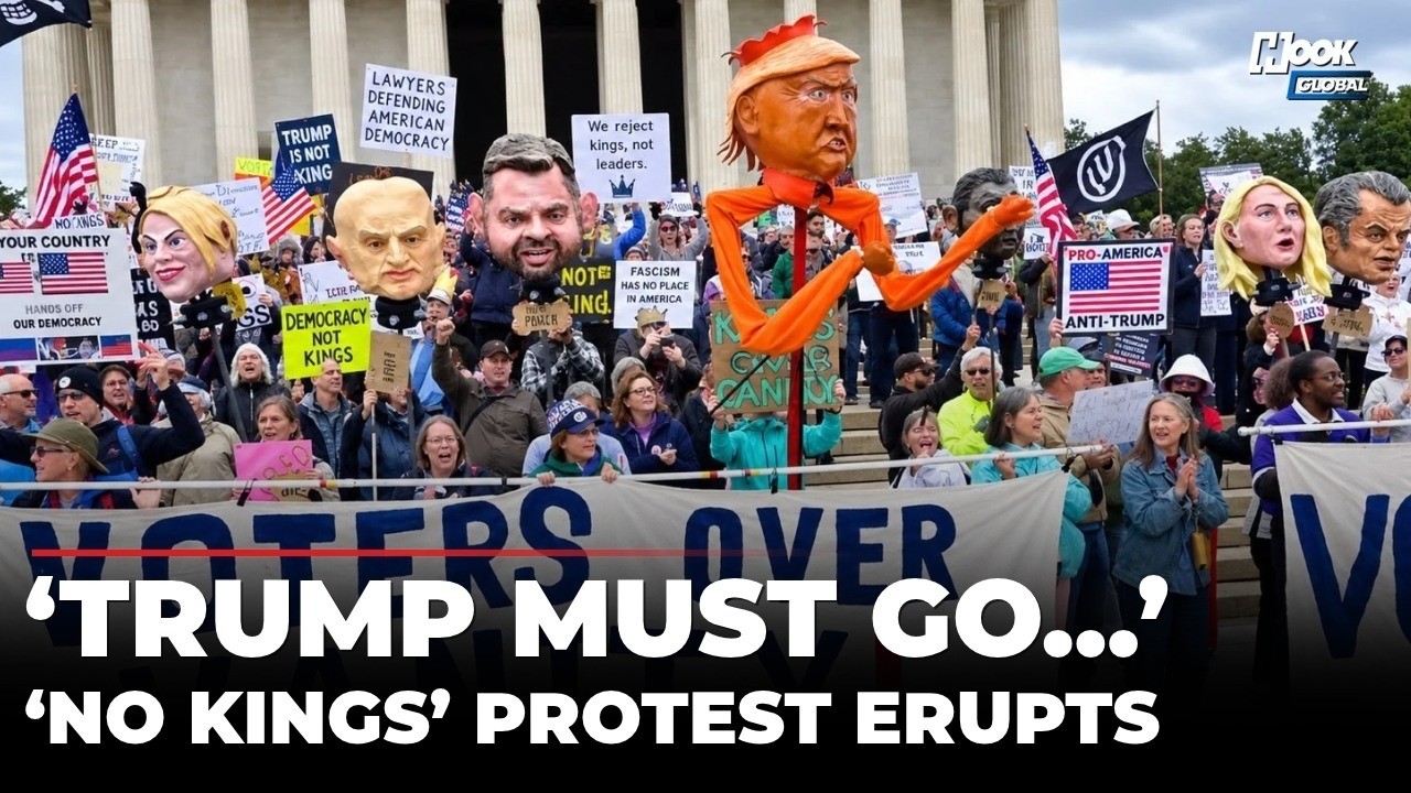 RAW FOOTAGE: ‘No Kings’ Protesters Turn Out in Force, Slam Trump Administration Ahead of Midterms