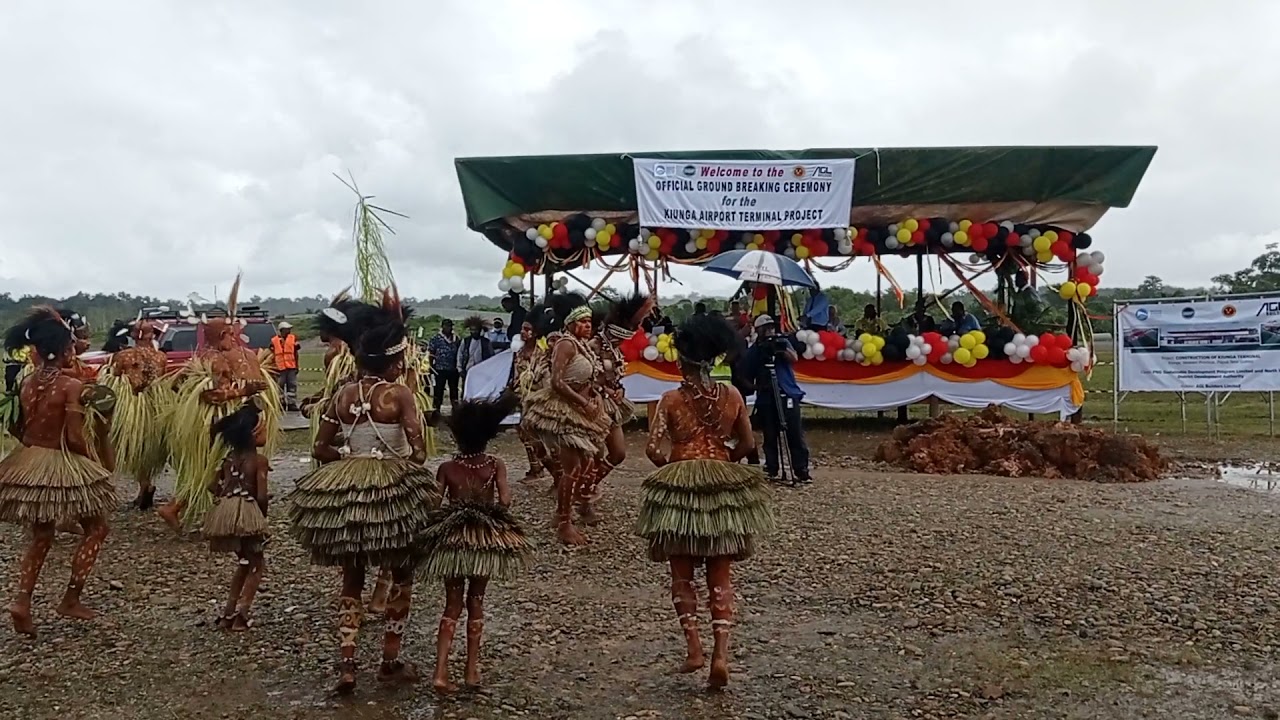 Awin Dancers at the New Kiunga Airport Terminal Launching 09th July 2021