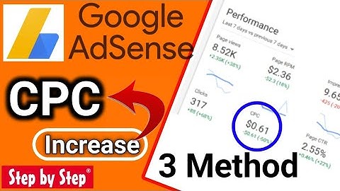 Increase unlimited google adsense cpc | google adsense high cpc ads