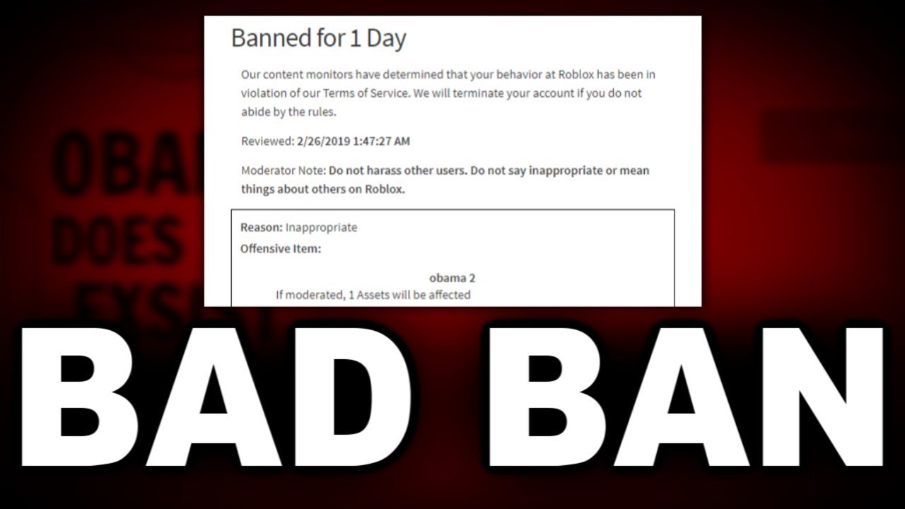 One Of The Worst Roblox Bans Ive Ever Seen Youtube - the worst thing you can ever see on roblox