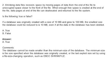 Microsoft SQL 2016 Interview Questions and Answers Part 3