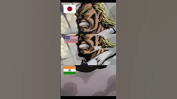 All Might’s “I AM HERE” Indian Hindi dub 😂😂