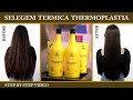 Selagem termica thermoplastia  floractive india  stepbystep  damaged hair  straight hair