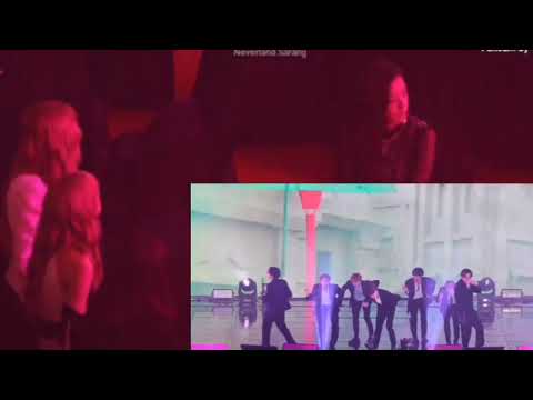 BLACKPINK reaction to BTS boy with luv Goan chat awards 2019