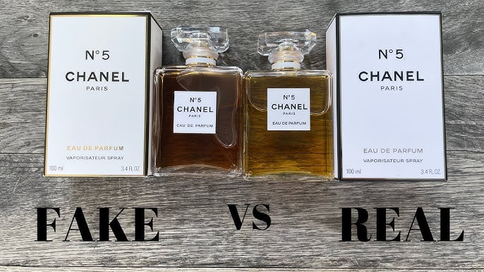 Fake vs Real Chanel no 5 Perfume 