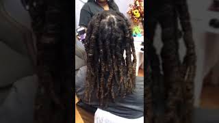 Combining Dreadlocks for Thicker look Dallas Texas EssenceofLocks