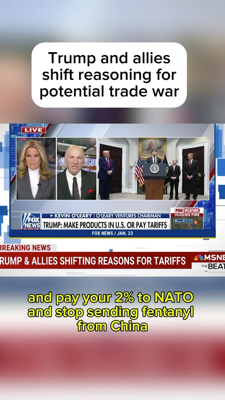 Trump and allies shift reasoning for potential trade war