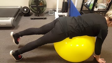 Altona Physio: Stability Ball Prone Hip Extensions & Superman