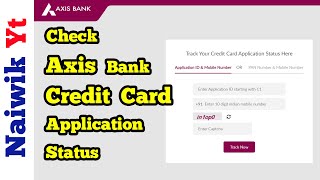 How to check Axis Bank Credit card application status || Axis Magnus Credit card tracker screenshot 3